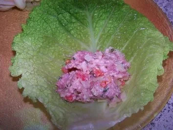 Rezept: Wirsing-Wickel mit Kalbsbrät Bild Nr. 6 Wirsing-Wickel mit Kalbsbrät - Rezept - Bild Nr. 6