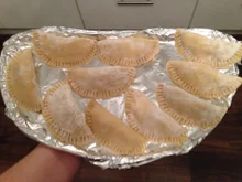 Selbstgemachte Teigtaschen einzeln einfrieren - Tip