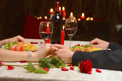 Romantisches Dinner, Versteck Menü