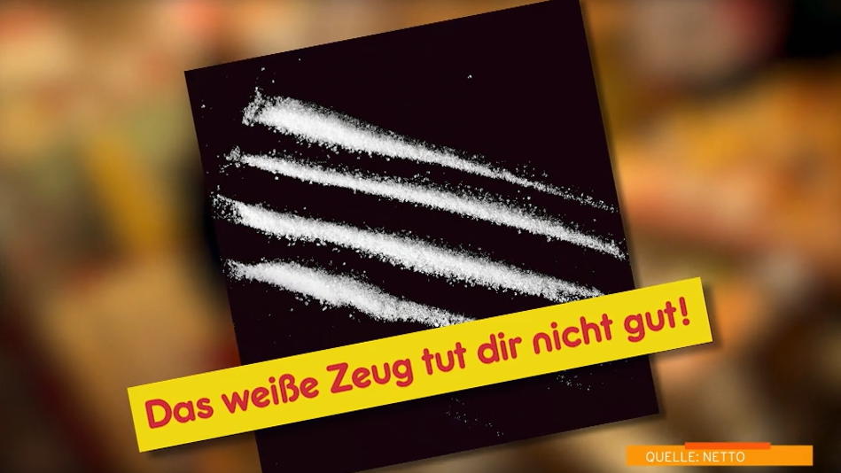 Werbekampagne von Netto: Ist Zucker so gefährlich wie Kokain? Werbekampagne von Netto