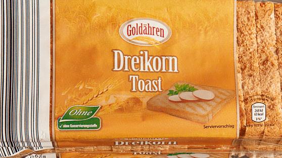 Toastbrot bei Aldi-Nord zurückgerufen Produktbild zurückgerufener Toast bei Aldi.