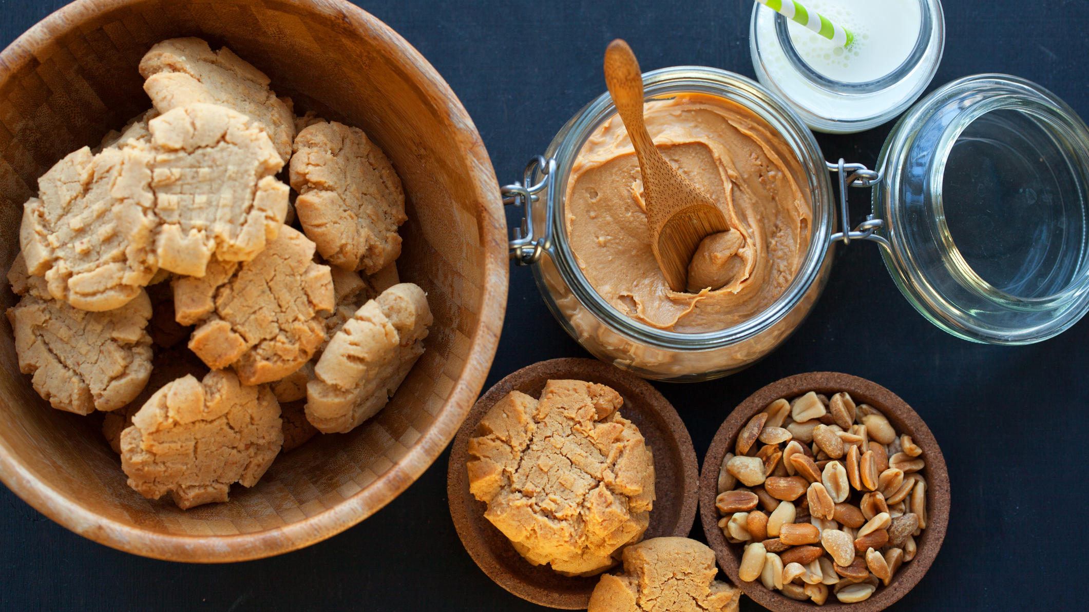 3 genial einfache Rezepte mit nur 3 Zutaten Erdnussbutter-Kekse