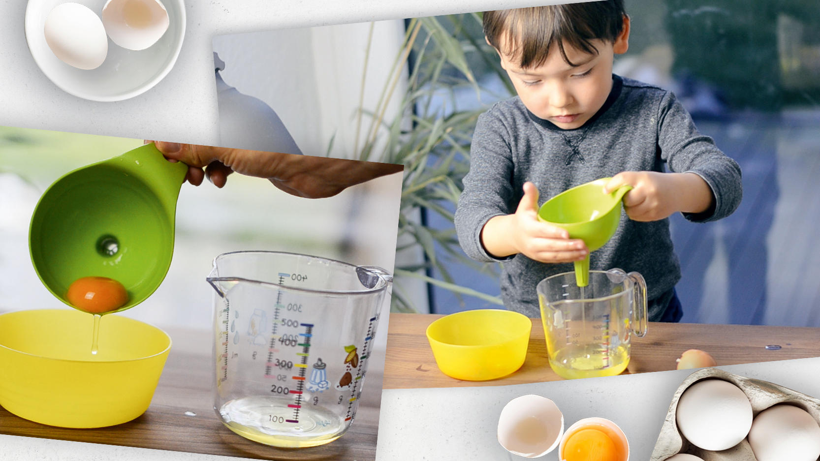 Kochen mit Kids: Die besten Mom-Hacks für die Küche Eier trennen leicht gemacht - mit diesem Mama-Trick von Julia Lanzke