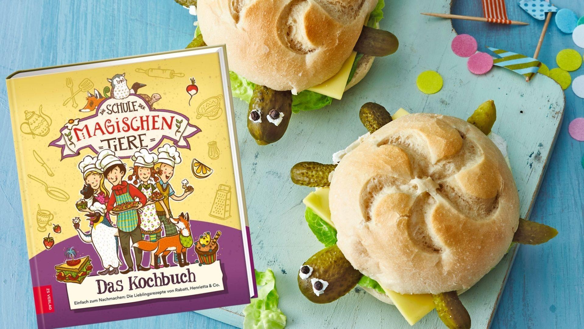 "Die Schule der magischen Tiere“ gibt es jetzt als Kochbuch Schildkrötenbrötchen à la Schule der magischen Tiere