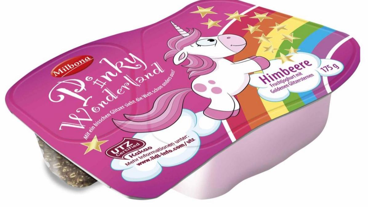 Lidl Österreich bringt Einhorn-Joghurt in die Läden - jetzt auch in Deutschland Pinky Wonderland Lidl
