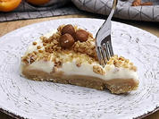 Karamell-Käsekuchen mit Krokant
