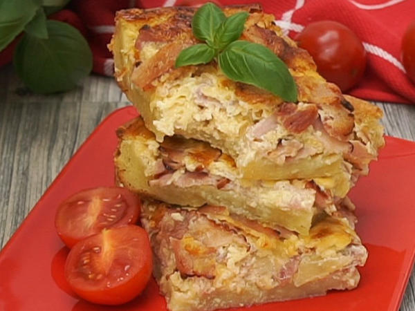 Zwiebelkuchen vom Blech - Rezept mit Video - kochbar.de