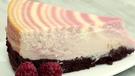 Zebra-Kuchen mit Himbeeren