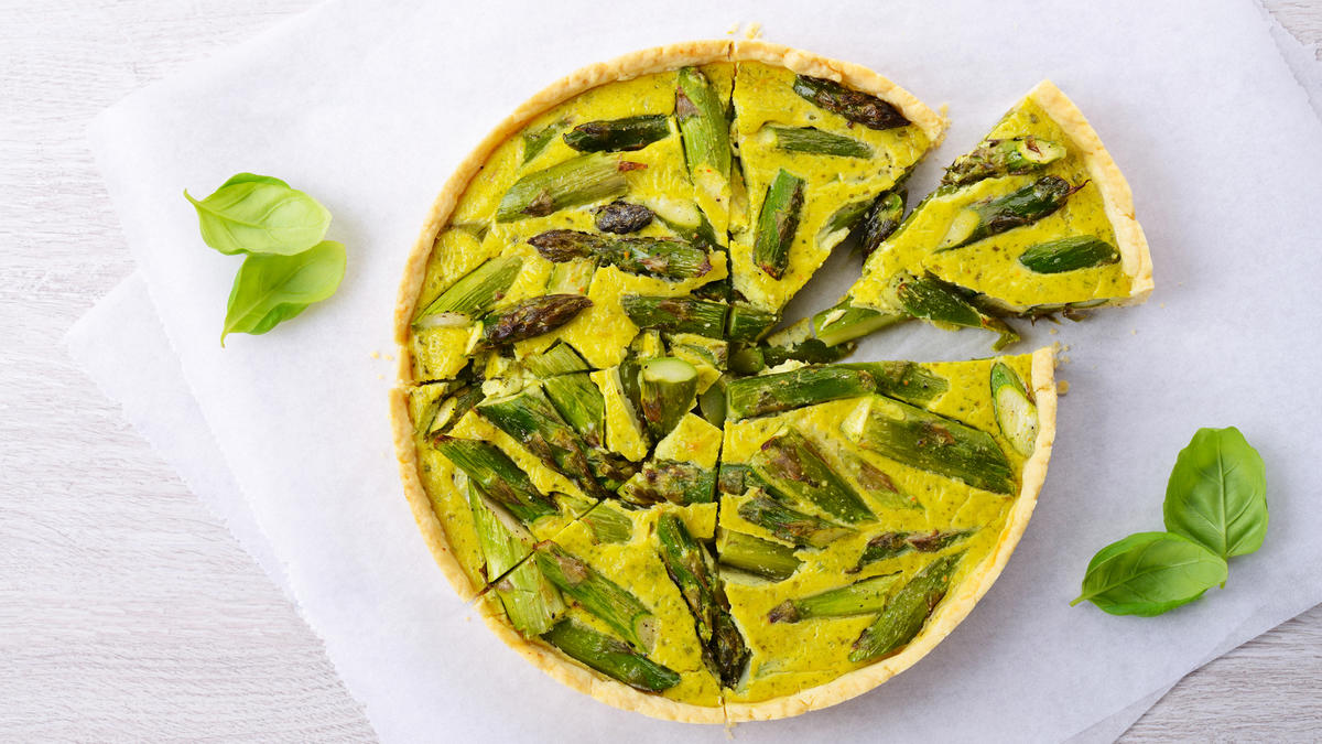 Einfache Spargelquiche Einfache Spargelquiche