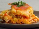 Pasta-Auflauf mit Schinken und Salami