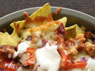 BBQ-Hühnchen-Nachos