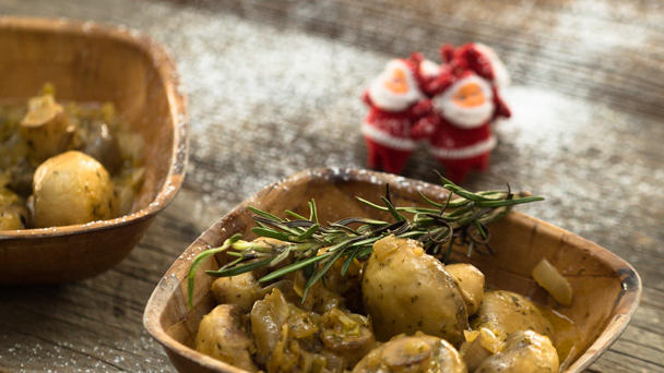 Weihnachtsmarkt-Champignons