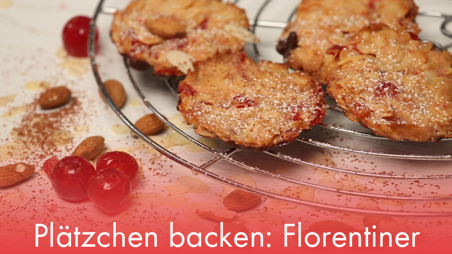 Plätzchen backen: Florentiner