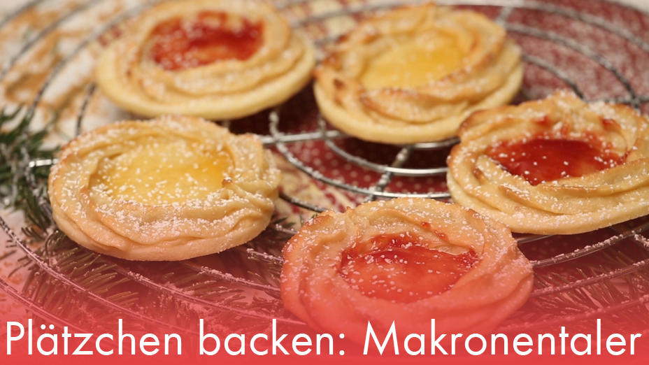 Plätzchen backen: Makronentaler