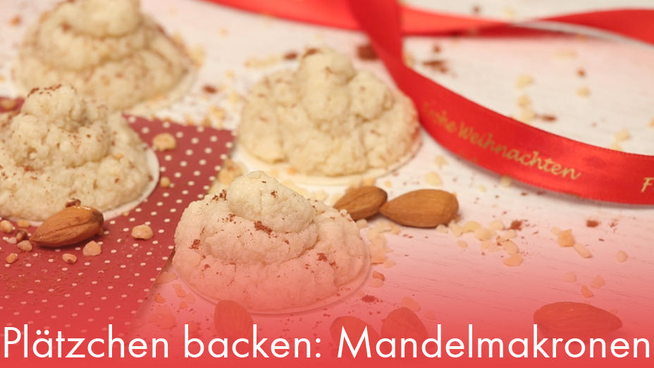 Plätzchen backen: Mandelmakronen