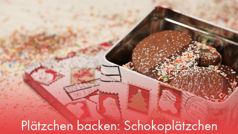 Plätzchen backen: Schokoplätzchen Plätzchen backen: Schokoplätzchen