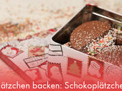 Plätzchen backen: Schokoplätzchen