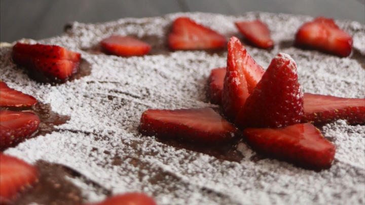 Nutella-Erdbeer-Pizza Nutella-Erdbeer-Pizza