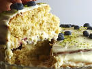 Zitronen-Heidelbeer-Torte