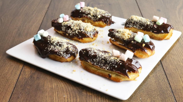 Marshmallow-Schoko-Eclairs