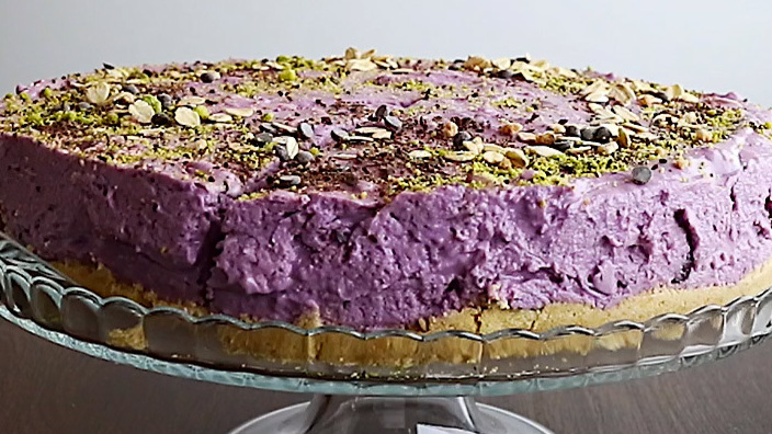 Trauben-Käsekuchen ohne Backen