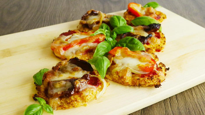 Glutenfreie Blumenkohl-Pizza Glutenfreie Blumenkohl-Pizza