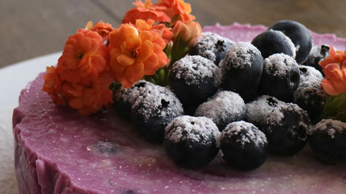 Blaubeeren-Käsekuchen ohne Backen
