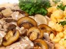 Geschnetzeltes mit Gnocchi und Champignons