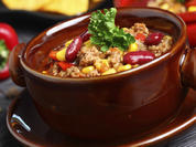Chili con Carne mit Ingwer und Rindergulasch