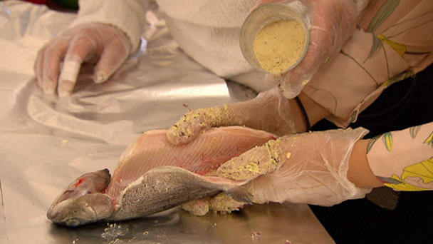 Das Lieblingsgericht 'Gefüllte Forelle'