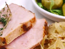 Kasslerbraten auf Sauerkraut