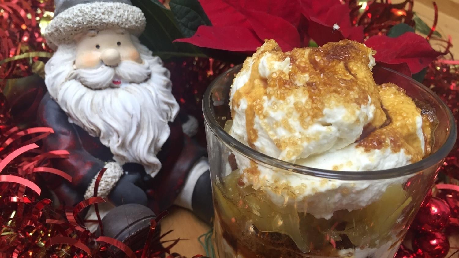 Weihnachtsdessert: Apfel-Schoko-Karamell-Schichtcreme - Rezept mit ...