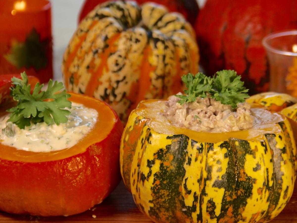 Mikrowellen Kürbis mit Hackfüllung - schnell &amp; einfach - von RTL Punkt ...