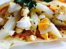 Omas warmer Spargelsalat mit Crêpes