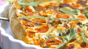 Quiche mit Ziegenkäse