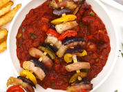 Schaschlik in selbstgemachter Sauce