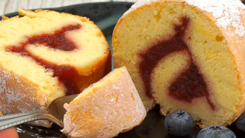 Biskuitrolle Leichter Kuchen Schnell Gemacht Rezept Mit Video Kochbar De