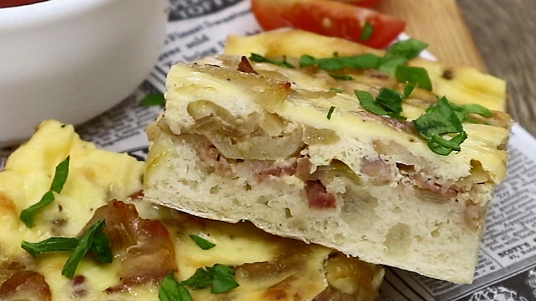 Klassischer Zwiebelkuchen