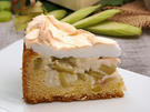 Rhabarberkuchen mit Pudding