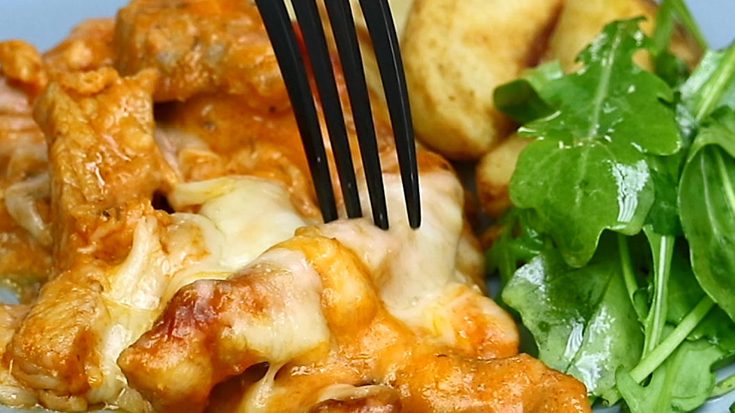 Gyros überbacken  in Metaxasauce