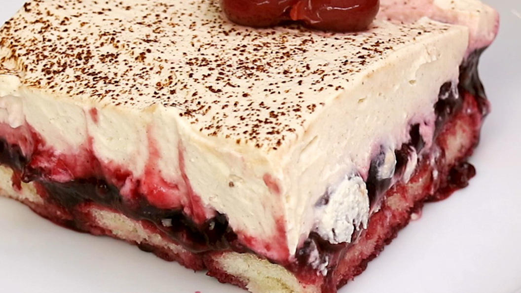 Rezept mit Video: Schwarzwälder-Tiramisu Rezept mit Video: Schwarzwälder-Tiramisu