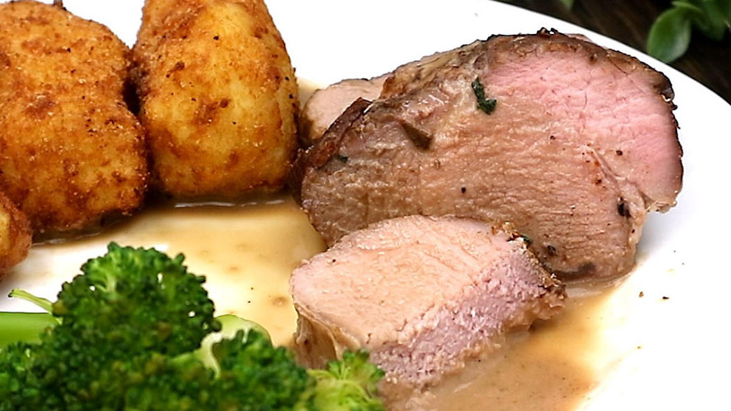 Rezept mit Video: Schweinefilet aus dem Backofen