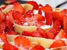 Erdbeer-Rosen-Kuchen