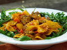 Pasta mit Steak-Soße