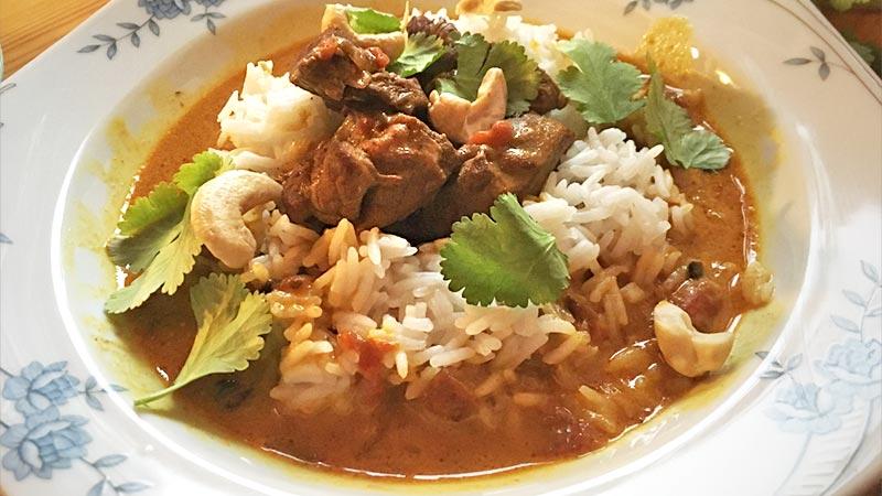 Lieblingsgericht Bombay Lamm-Curry